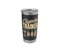 Classically Trained Manual Transmission Driver Three Pedals Vaso térmico de acero inoxidable de doble pared