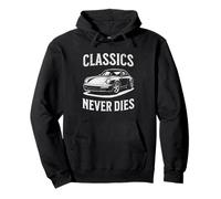 Classics Never Dies - Coche Deportivo Retro Homenaje automotriz Sudadera con Capucha