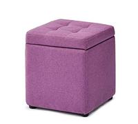 Classics Taburete plegable de almacenamiento de 30 x 30 x 35 cm (ancho x profundidad x alto) (color: C)
