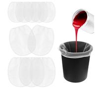 Classicseali 10 bolsas de filtro de color, 2 tamaños, filtro de color blanco, para diferentes filtraciones de líquido de manchas (1 galón y 5 galones)