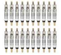 Classicseali 20 piezas de válvulas francesas, válvula de repuesto Presta, aleación de zinc, válvulas francesas, para reparación de bicicletas (2,56 cm)