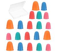 Classicseali 20 unidades de goma para dedales, 5 tamaños, reutilizables, para contar dinero, clasificar, clasificar papeles, cortar, manualidades