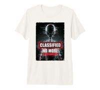 Classified Aliens Exist Glitch Graphic, diseño Retro de Ciencia ficción Camiseta Premium