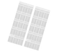 Classroom Headphone Storage Bag - PVC Clear Cell Phone Organization Pouch With Hooks |PVC Clear Classroom Pocket Chart Over The Door Hanging Headphone Holder Bag With 32 Labels For School Library