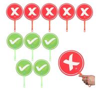 Classroom Voting Paddles - Lightweight Double Sided Teaching Tool, Teacher-Student Interaction Paddles, Easy Grip Design, Fun Interactive Learning, Classroom Voting, Children Quizzes Games Time Story