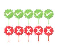 Classroom Voting Paddles - Lightweight Double-Sided Teaching Tool, Teacher-Student Interaction Paddles | Educational Response Tool For Kids Boys Girls Children Quizzes Games Circle Time Preschool