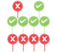 Classroom Voting - Response Paddles for Interactive Lessons | Lightweight Double Sided Design with Easy Grip Handle & Bright Visual Cards for Quizzes Games Circle Time and Story Discussions