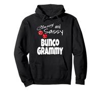 Classy and Sassy Bunco Grammy Grandma Dice Game Ganador Sudadera con Capucha