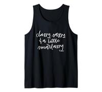 Classy Sassy and A Little Smart Assy Funny Women Camiseta sin Mangas