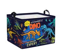 Clastyle Cestos Almacenaje Boho Dinosaurio Cajas de Almacenaje Padres Ropa para Juguete Ropa Cesta Ropa Sucia para Baño, Esqueleto, 40x30x30 cm