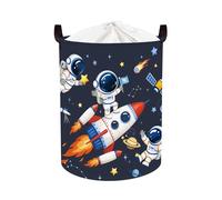 Clastyle Cestos Almacenaje Espacio Cajas de Almacenaje Padres Ropa para Juguete Ropa Cesta Ropa Sucia para Baño, Astronauta, 36x45 cm