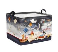 Clastyle Cestos Almacenaje Infantil Libro Mágico Cesta Ropa Sucia Plegable para Habitación Bebé Dormitorio Cajas de Almacenaje Juguetes para Chico Chica, Tornado, 40 * 30 * 30 cm