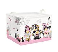 Clastyle Halloween Cesta Ropa Sucia Fantasma Calabazas Gnomo para Niños Chico Chica Cesto Almacenaje Juguetes Plegable para Habitación Infantil,Gnomo,40 * 30 * 30 cm