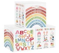 Clastyle Juego de 3 Caja Almacenaje Tela Aprendizaje Educación Cestas Almacenaje Ropa Padres y Madres para Juguetes Cestas Organizadoras Plegable para Armarios,Blanco,30x30x30 cm