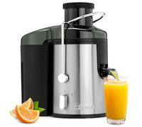 Clatronic AE 3666 - Licuadora para verduras y frutas, 2 velocidades, acero inoxidable, 400 W, color gris