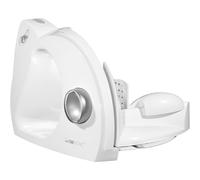 Clatronic Cortafiambres AS 2958 – Corte ajustable, 180 W, cuchilla acero inoxidable, blanco