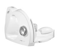 Clatronic Cortafiambres AS 2958 – Corte ajustable, 180 W, cuchilla acero inoxidable, blanco