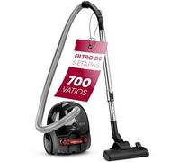 Clatronic Aspiradora 700 vatios de Ahorro de energía | con Sistema de microfiltro de 5 Pliegues | Cepillo para Suelos Reversible y Boquilla para cepillos/Rejillas | BS 1300 N Antracita