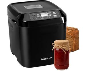 Clatronic® Breadmaker | preparación automática y función de mantenimiento del calor | panificadora con temporizador | fácil manejo mediante pantalla | 12 programas de horneado | BBA 3774
