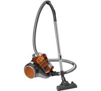 Clatronic BS 1302 Aspiradora ciclónica sin Bolsa Potente, Radio de acción 8.3 Metros, 700 W, 85 Decibelios, Plástico, Antracita y Naranja