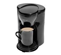 Clatronic Cafetera 1 taza | Cafetera de filtro | Taza de cerámica incluida en el volumen de suministro | Filtro permanente de nailon (extraíble) | Ideal para llevar | KA 3356