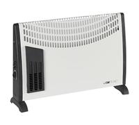 Clatronic® Calefactor convector | Calefactor móvil para casetas de jardín, garajes & Co. | Calefacción para baños | con ventilador | hasta 40 metros cuadrados | ahorro de energía | KH 3433 N