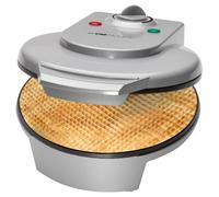 Clatronic HA 3494 - Barquillera máquina de barquillos Y cucuruchos de helados, 1200 W, color plata