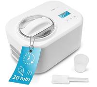 Clatronic® ICM 3799 Ice Cream Maker and Yoghurt Maker, Ice Cream in 20 Minutes, for up to 1000 ml, Ice Cream Maker with Compressor for Ice Cream and Frozen Yoghurt, Includes Recipe Suggestions