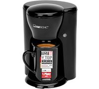 Clatronic KA 3356 Cafetera eléctrica pequeña de Goteo automática, Capacidad de 1 Taza café, 300 W, 1 Cups, plástico, Negro
