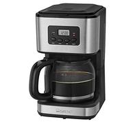 Clatronic KA 3642 Cafétera Programable Eléctrica de Goteo Automática, 900 W, Acero inoxidable, Gris/Negro