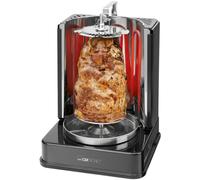 Clatronic® Kebab Multigrill | Perfecto para gyros, kebabs y más | Parrilla para gyros para asar sin grasa en casa | Parrilla para kebab incl. espetón giratorio y 6 brochetas de carne | DVG 3686