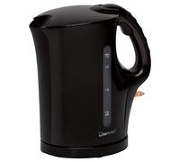 Clatronic Kettle - Hervidor, 1,7 L con desconexión automática y manual, filtro antical extraíble, máx. 2200Watt, WK 3819, negro brillante