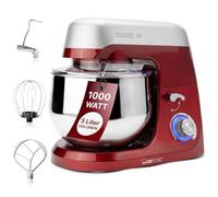 Clatronic KM 3709 Batidora amasadora repostería Capacidad de 5 litros, Velocidad Regulable electrónica, Rojo