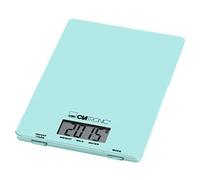 Clatronic KW 3626 3626-Báscula de Cocina (hasta 5 kg, Superficie de Cristal, función de Tara, Pantalla LCD, Color Verde Menta, plástico