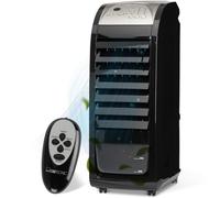 Clatronic LK 3742 - Refrigerador de Aire 3 en 1, 70 W, Enfriador de Aire, humidificador, purificador de Aire, 4 Ruedas para Uso móvil, Color Negro