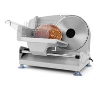 Cortafiambres multiusos Clatronic con cuchilla de acero inoxidable Ø 190 mm | Cortafiambres eléctrico | Grosor de corte ajustable (0-15 mm) | Cortafiambres con carcasa metálica | 150W | MA 3585