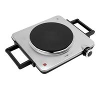 Clatronic® Placa de cocción Individual eléctrica con 1500 vatios, Placa 1 Placa de cocción para Cocina, Oficina o Camping, con regulación de Temperatura Continua - Acero Inoxidable EKP 3788 E