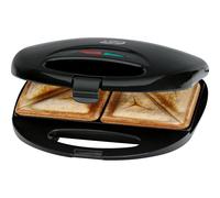 Clatronic ST 3477 - Sandwichera para 2 sandwiches, antiadherente, 750 W, negro