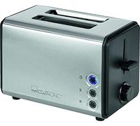 Clatronic TA 3620 Tostadora De Pan Compacta, Acero Inoxidable