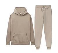 Clau - Sudadera para hombre, talla pequeña, unisex, para entusiastas del aire libre, conjunto deportivo de 2 piezas, conjunto deportivo deportivo para correr, trajes casuales para hombre, 14 m, M