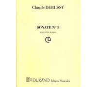 Claude Debussy: Sonate No.3. Partituras para Violín, Acompañamiento de Piano