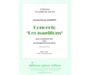 Claude-Henry Joubert-Concerto Les Papillons-Altsaxophon y Klavier-BOOK+PART