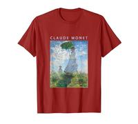 Claude Monet Camiseta Divertida, Arte, sombrilla, impresionismo, Pintura, Hombres, Mujeres, Ropa Divertida, Arte, Regalo, Pintura al óleo Camiseta, Hombre, Arándano, XXL