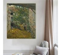 Claude Monet «Corral, 1878» - Impresiones en lienzo, pintura al óleo, póster, imagen para pared, decoración del hogar (60 x 90 cm, sin marco)