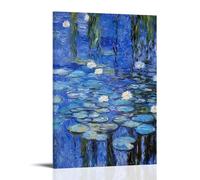 Claude Monet - Cuadros decorativos impermeables y resistentes a las manchas, pósteres de alta definición, adecuados para múltiples escenarios en salas de estar, dormitorios y oficinas, estilo marco