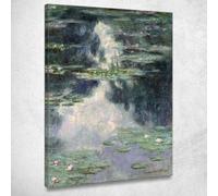 Claude Monet - Estanque con nenúfares, mnt292, cuadro impreso sobre lienzo, 50 x 70 cm