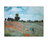 Claude Monet - Kit de pintura por números para adultos, amapolas salvajes cerca de Argenteuil, kits de pintura para adultos, lienzo, regalos, manualidades para decoración del hogar