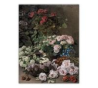 Claude Monet - Kit de pintura por números para adultos, diseño de flores de primavera para adultos, lienzo, regalos, manualidades, decoración del hogar