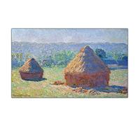 Claude Monet - Kit de pintura por números para adultos Haystacks de fin de verano para adultos, kits de pintura para adultos, regalos de lienzo, manualidades para decoración del hogar