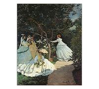 Claude Monet - Kit de pintura por números para adultos y mujeres en el jardín, kits de pintura para adultos, lienzo, regalos, manualidades para decoración del hogar